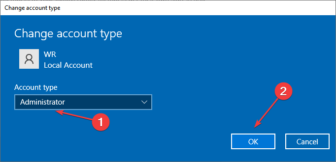 administrator to reset registry permissions windows 10