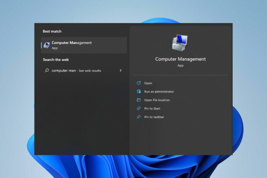 windows 11 computer management