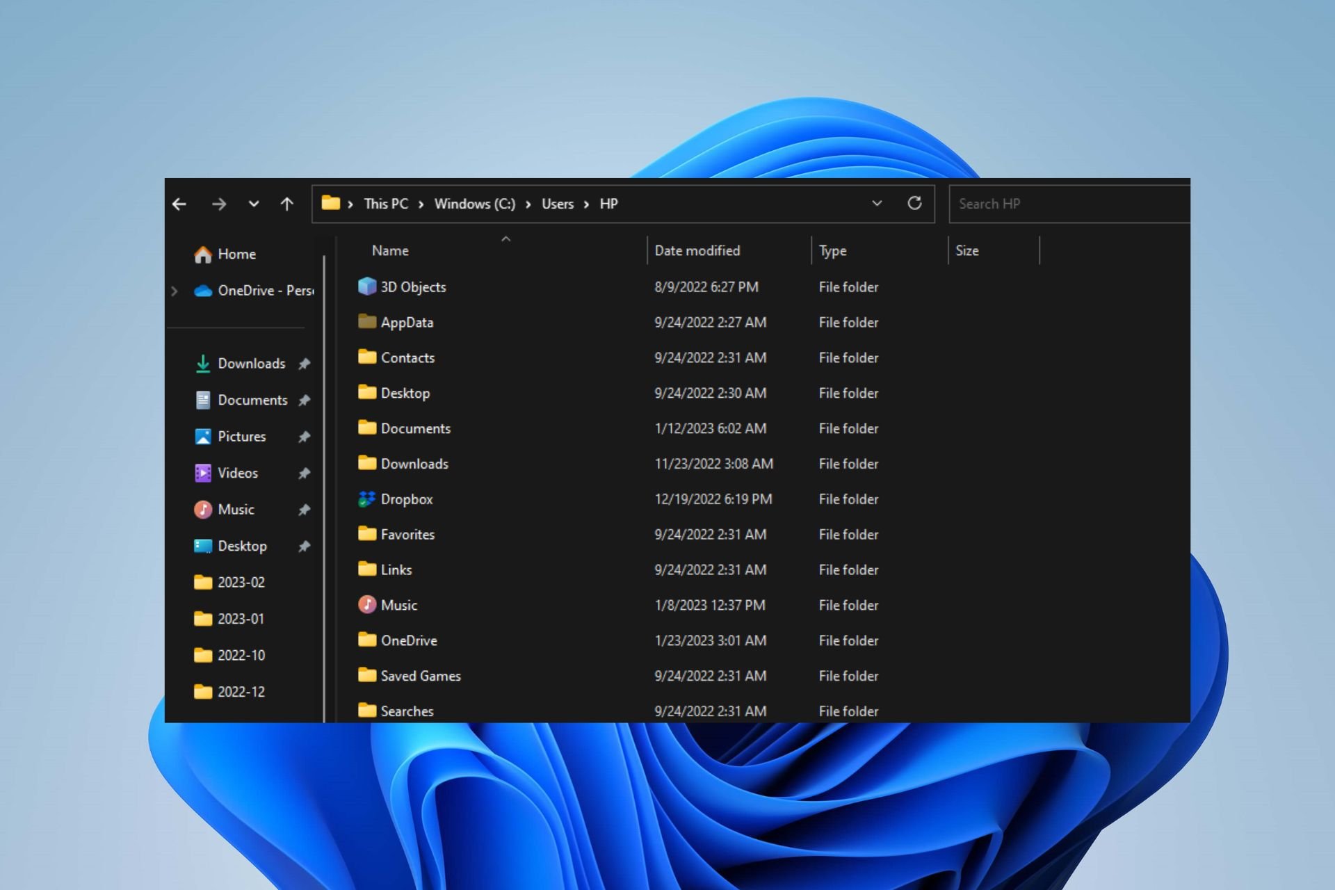 no desktop folder in users