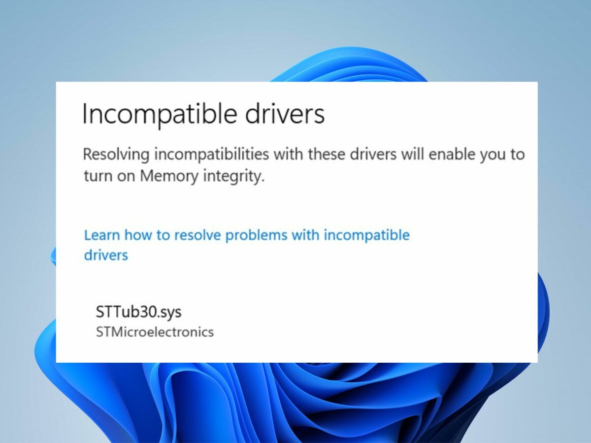 What is Sttub30.sys & How to Fix Its Incompatibility Issues
