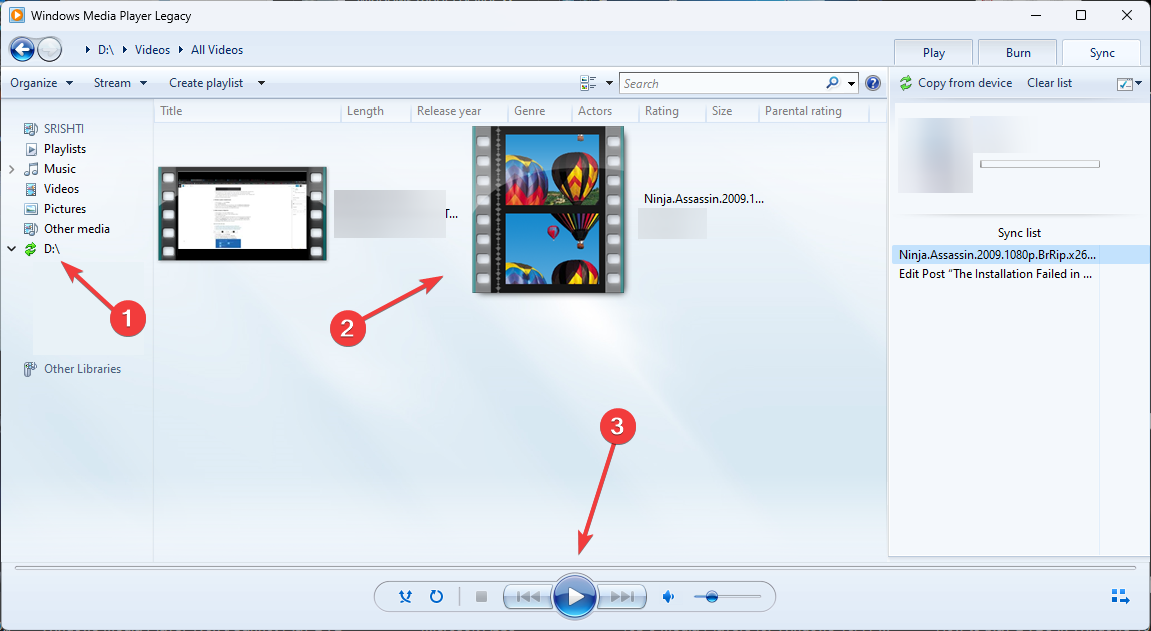 Windows Media Player Legacy - Windows 11 で DVD を再生