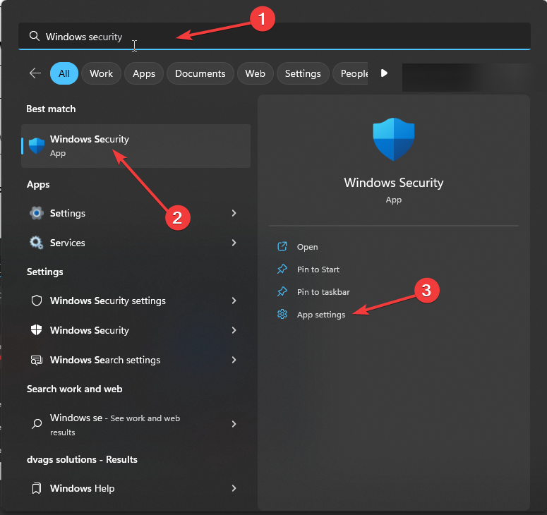 0x80070715 Windows Securitty App Settings
