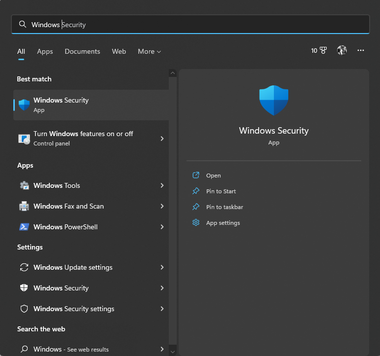 Windows Security open -imm32.dll