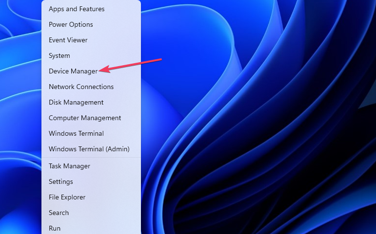Windows 11 デバイス マネージャーの追加のショートカットにマイクがありません