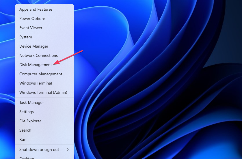 Disk Management option change drive letter windows 11