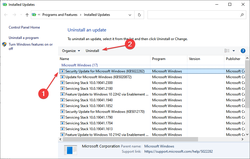 uninstall to fix cannot connect L2TP VPN Windows 10