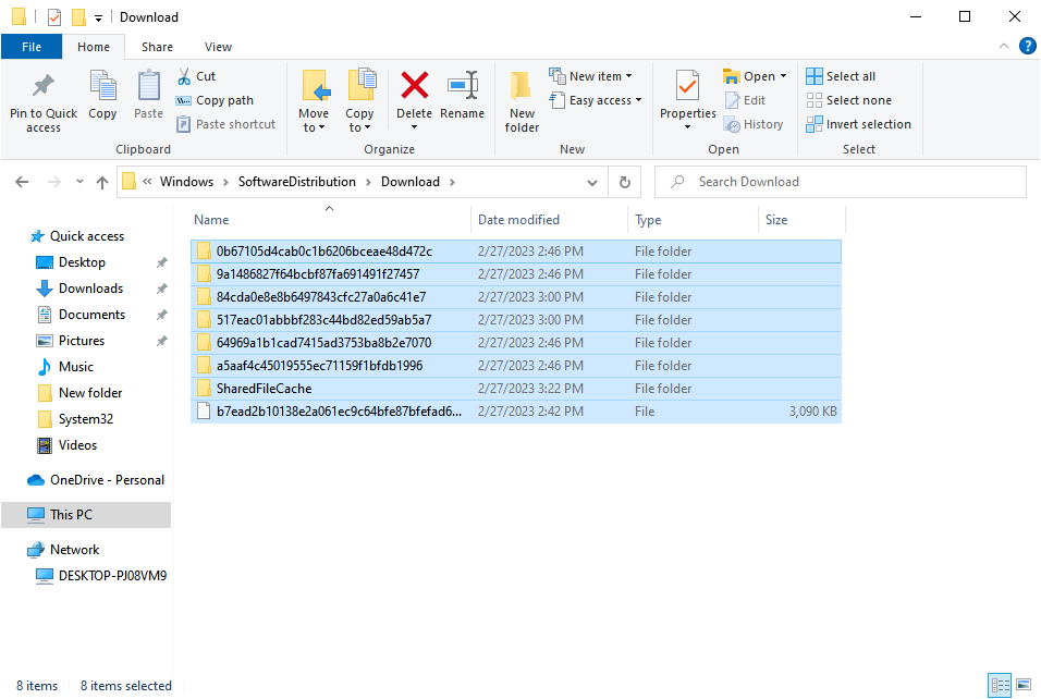 delete files to fix 0x800f081e language pack