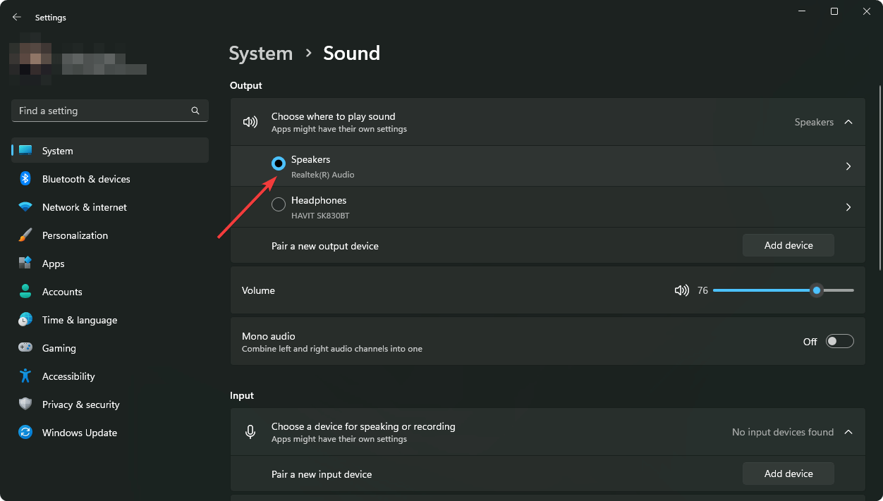 going speaker properties windows 11 settings