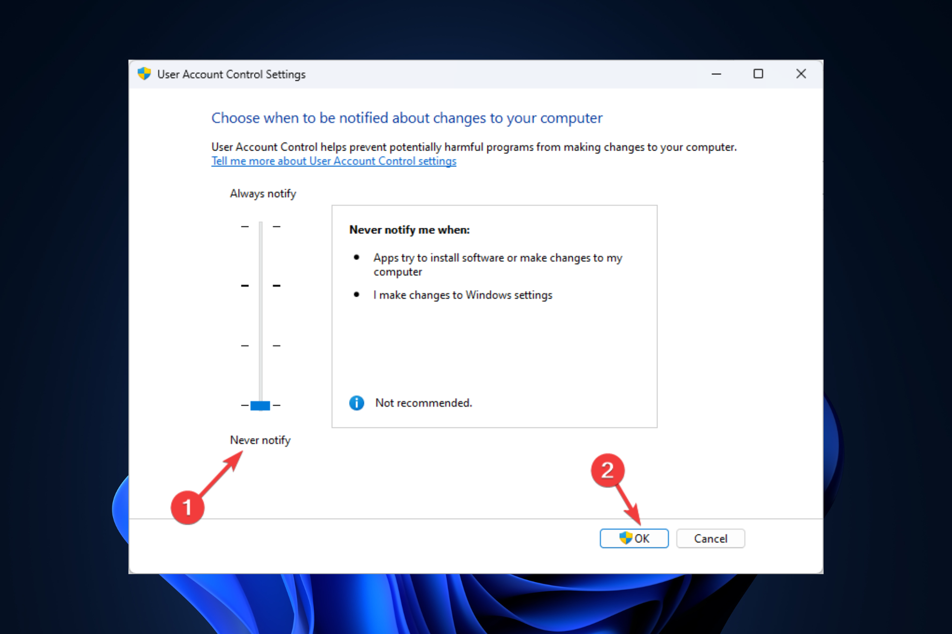 how to install software without admin rights windows 11