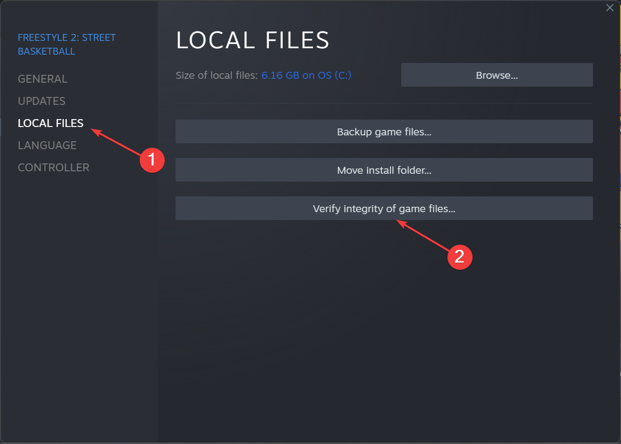 verify integrity of game files to fix steam content file locked