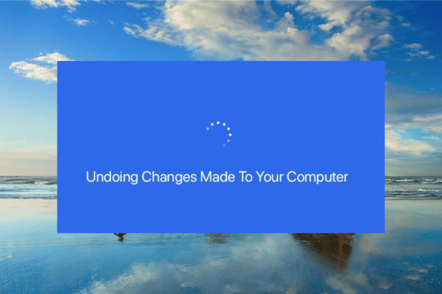 undoing changes made to your computer windows 10