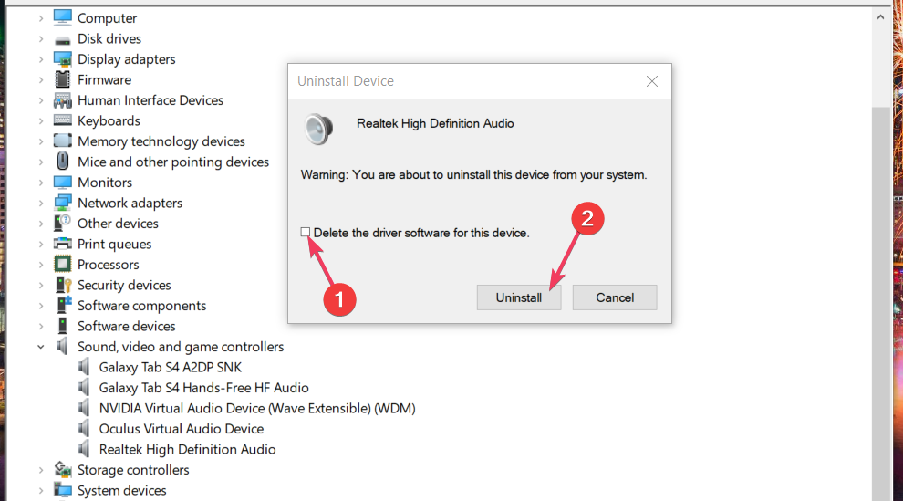 The Uninstall button microphone boost missing windows 11