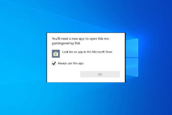 You'll Need A New App To Open This Ms-gamingoverlay Link [fix]