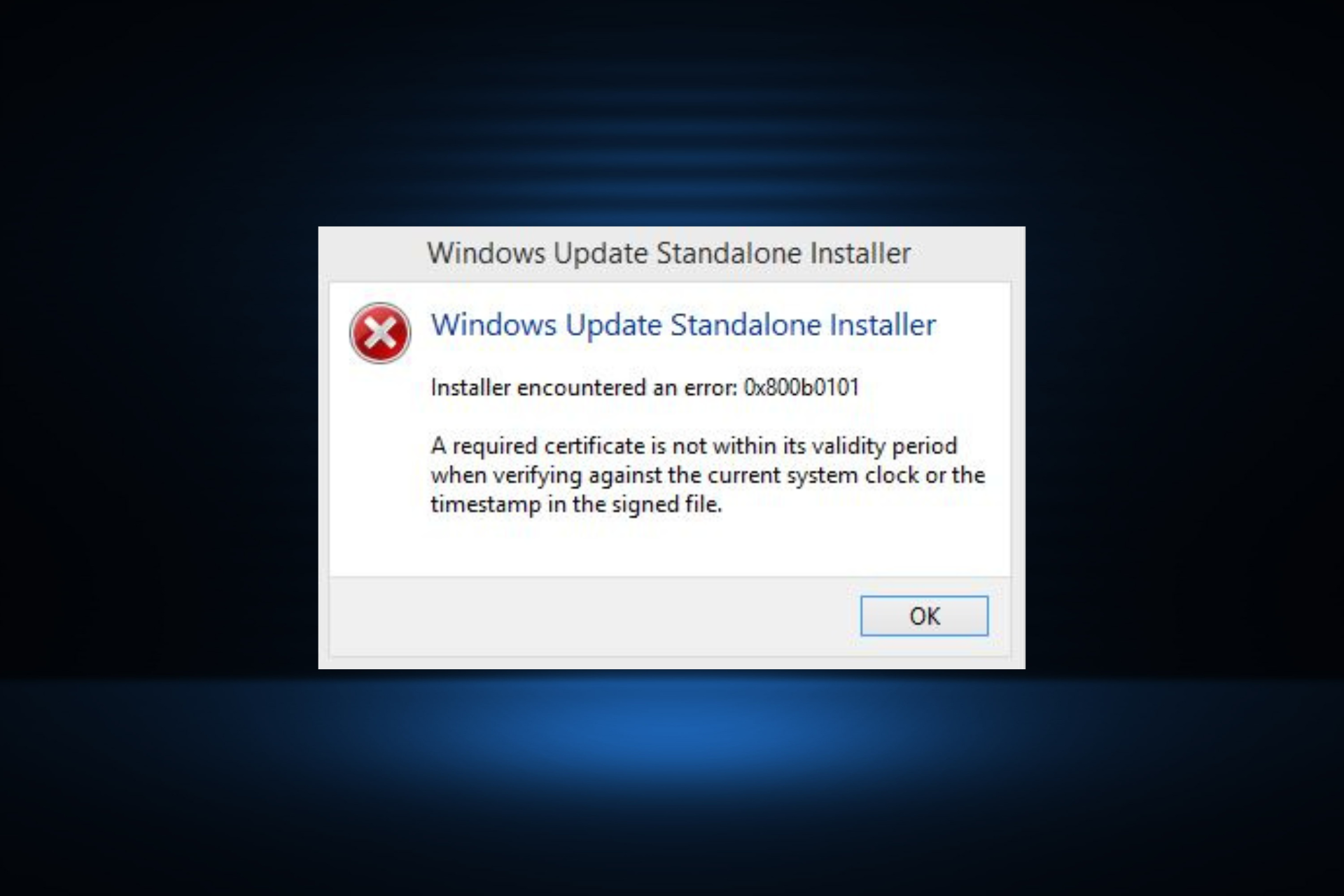 Fix 0x800b0101 Windows Update error