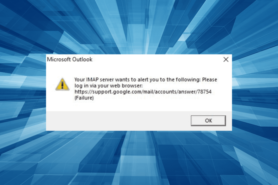 fix 78754 failure in Outlook for Gmail
