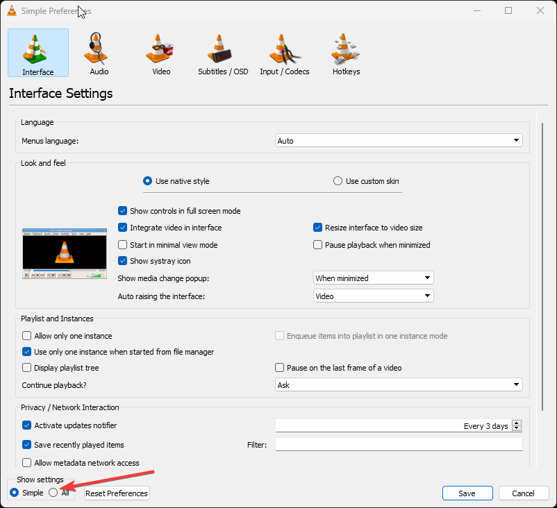 All settings how to play 5.1 audio in vlc