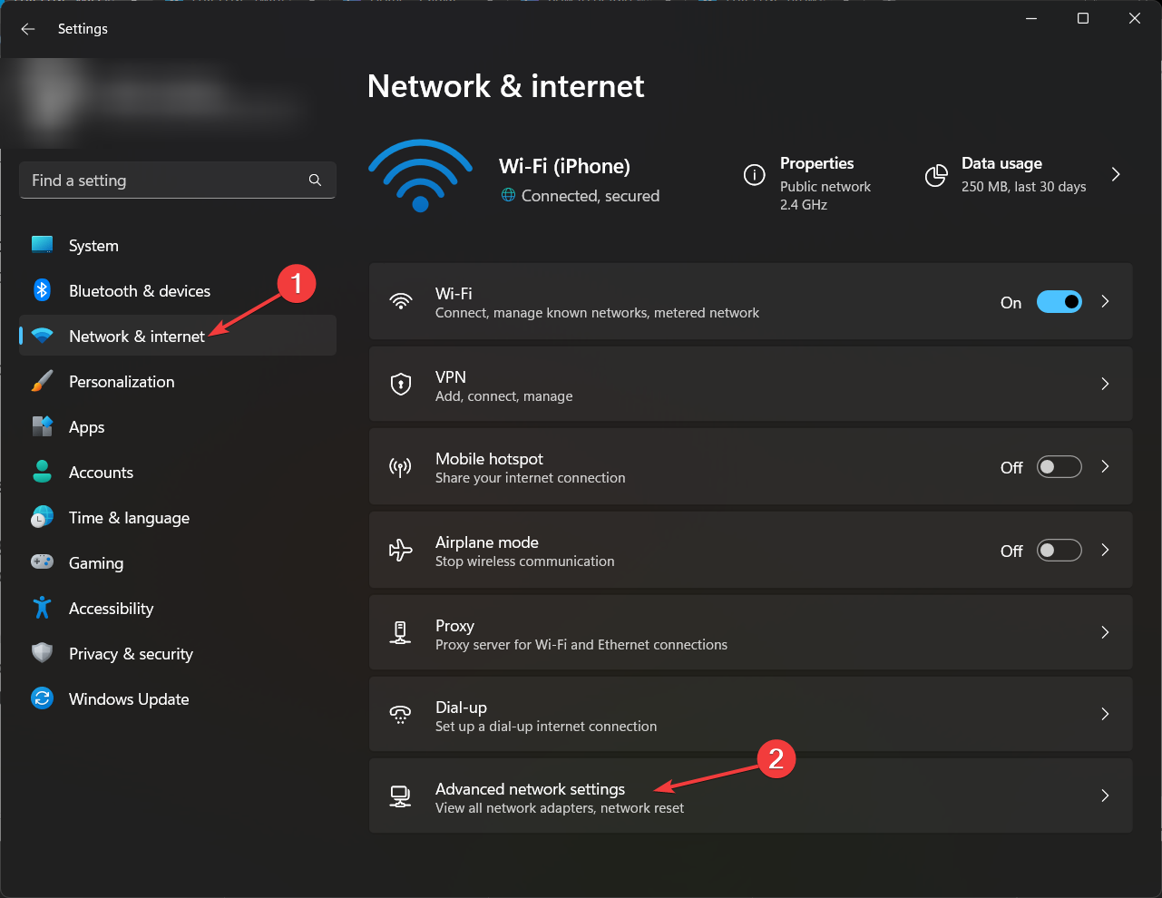 ネットワークとインターネット - その他のネットワーク - Wi-Fi が Windows 11 への接続を停止しました