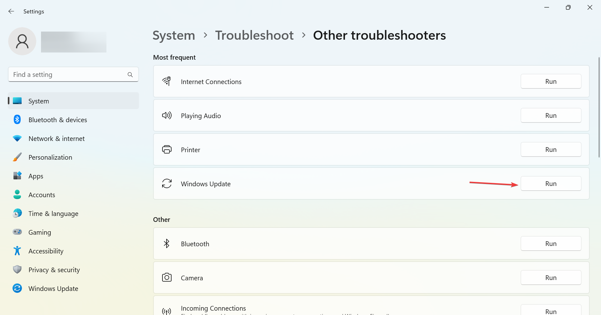 troubleshooter to fix 0x800b0101