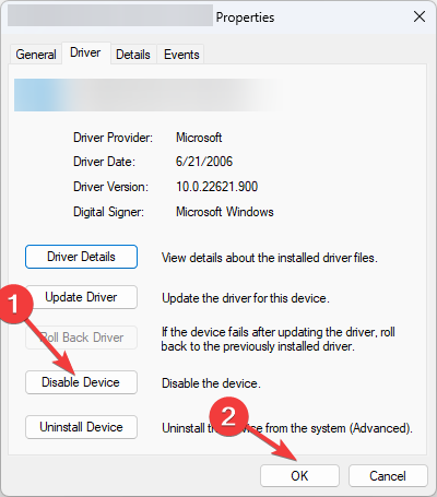 Disable driver turn off keyboard sound 