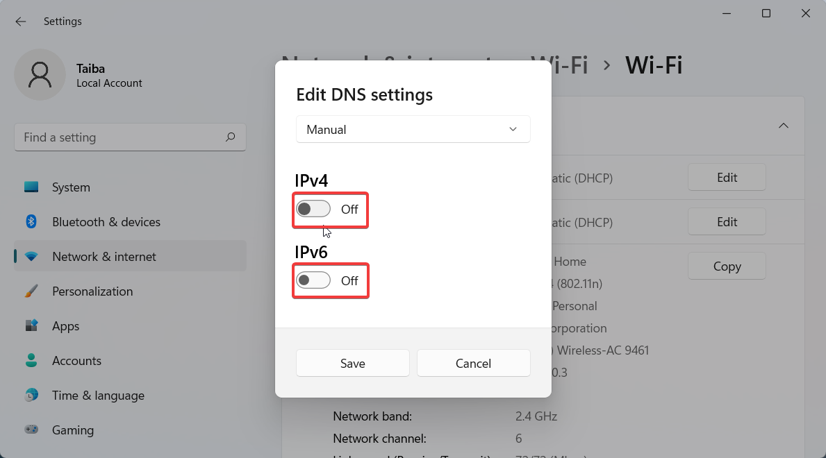 Windows 11 で DNS 設定を変更する