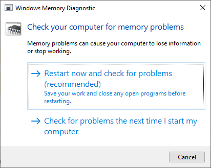 Windows  Memory Diagnostic Tool - ssd not showing up