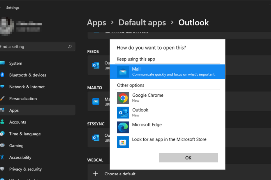 how to make outlook the default mail client on windows 11