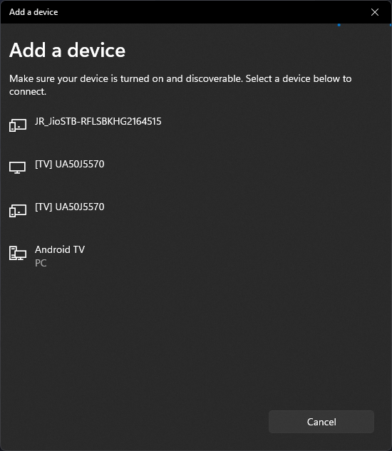 Select DEvice