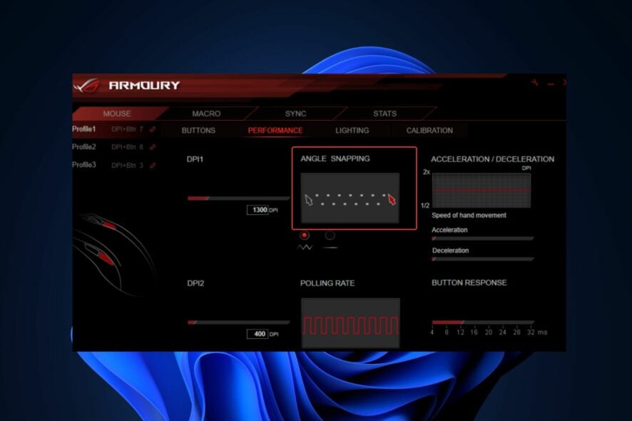 Enable Angle Snapping Mouse