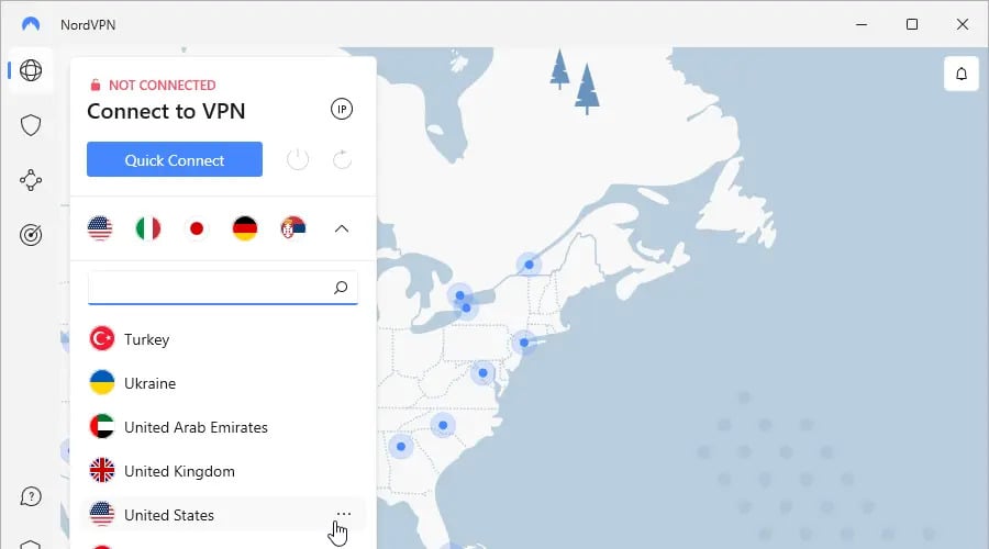 connect to nordvpn
