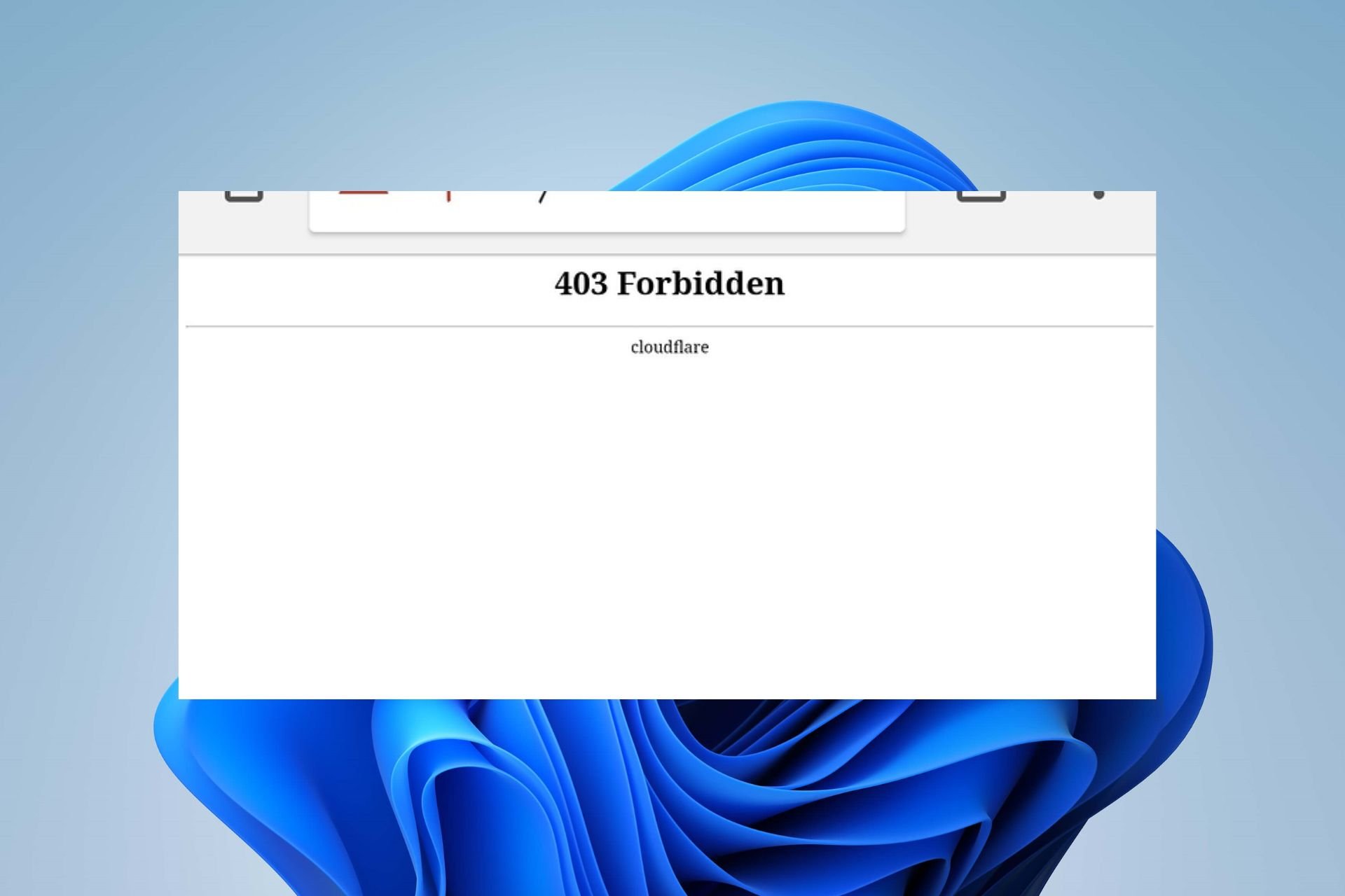 Cloudflare 403 Forbidden
