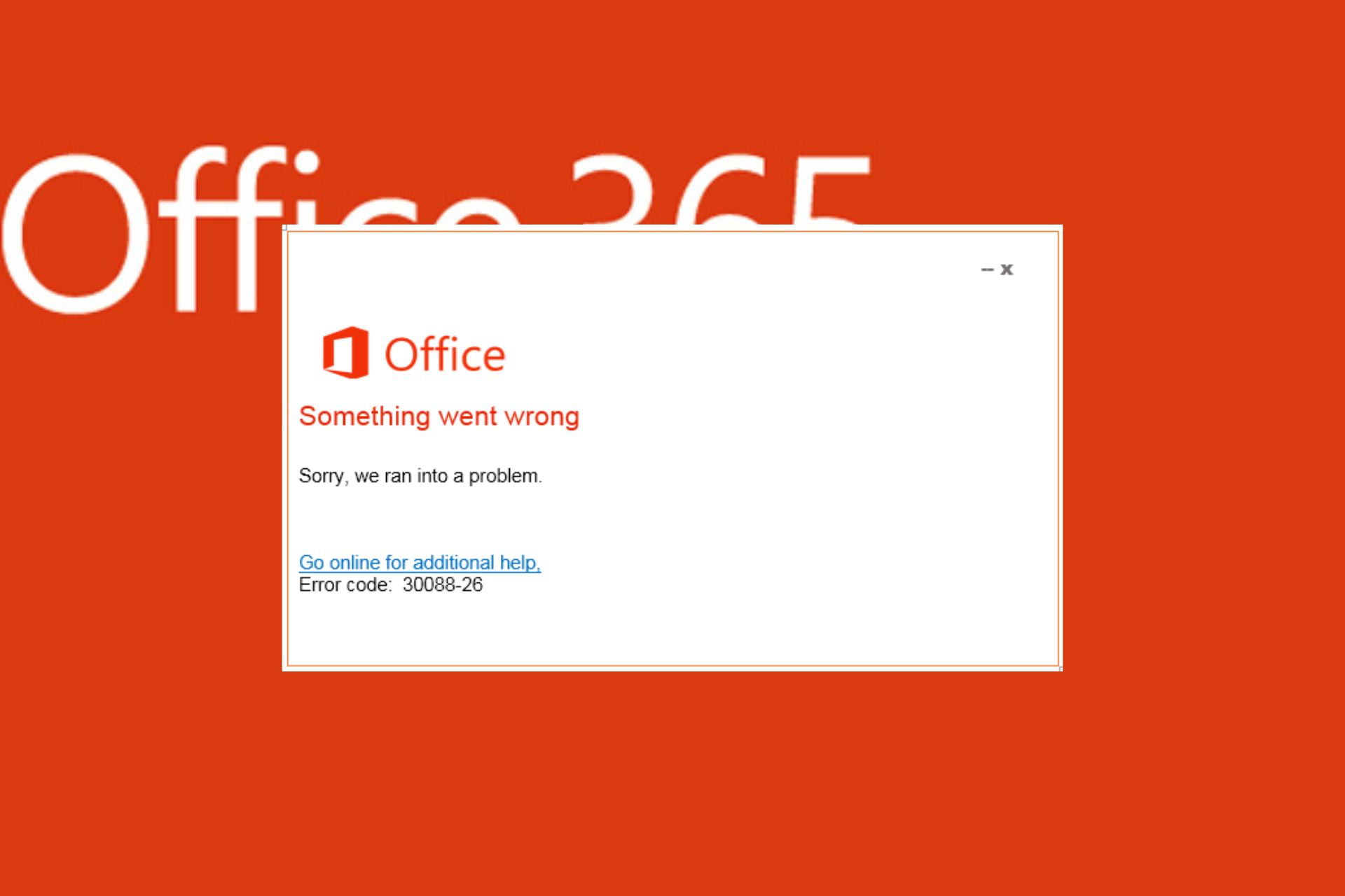 Office Update Error 30088-26