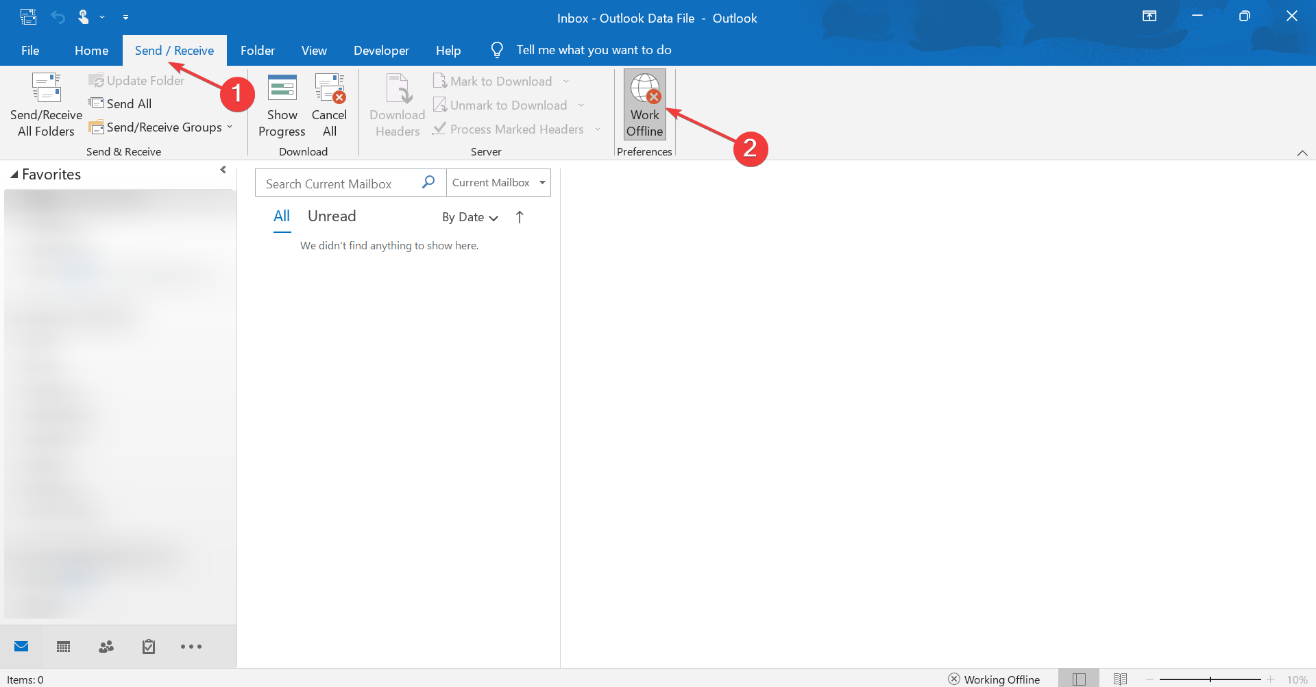 work offline for outlook how to cancel meeting without notification