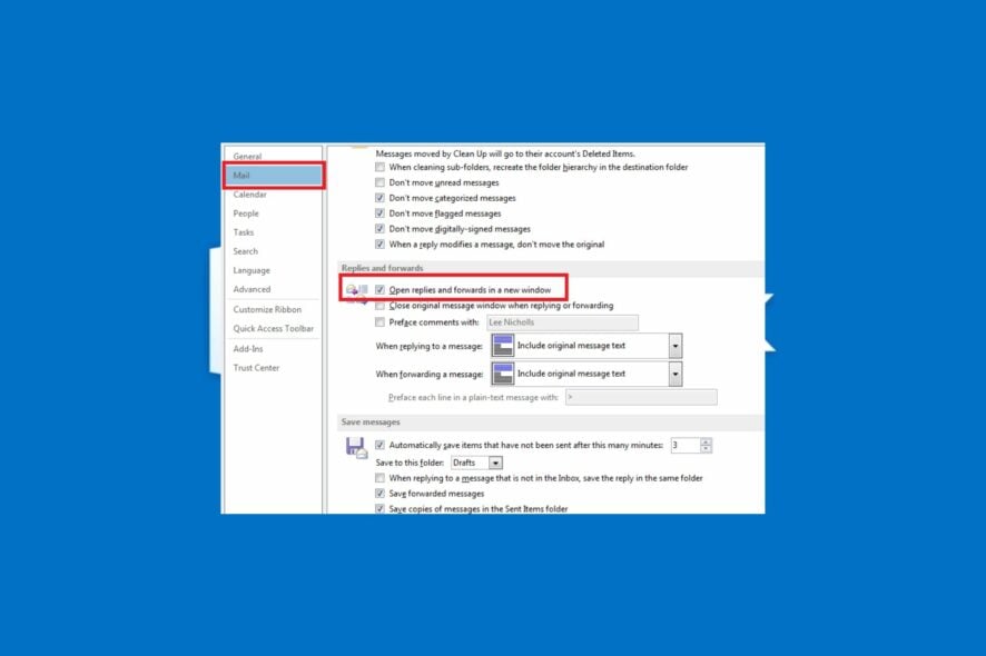 How to Make Outlook Automatically Open Replies & Forwards