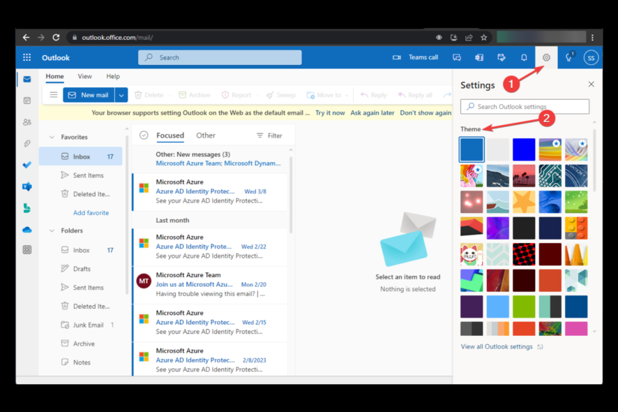 how-to-change-microsoft-outlook-theme