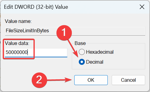 value data to fix 0x800700df
