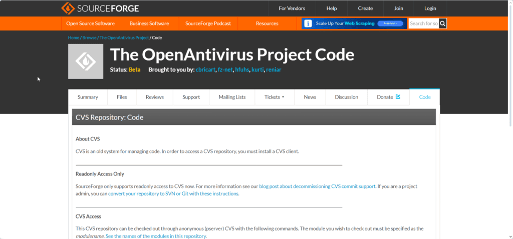 the openantivirus project