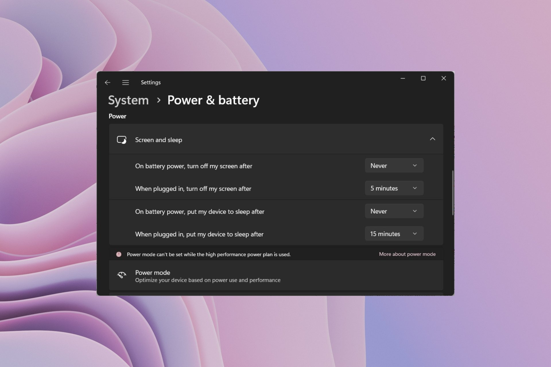 turn off sleep mode windows 11