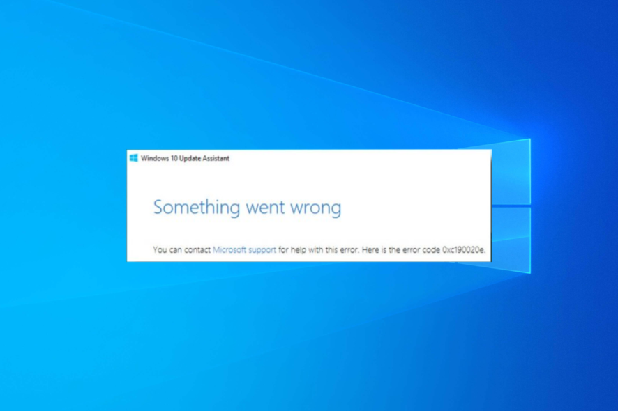 0xc190020e Windows Update Error