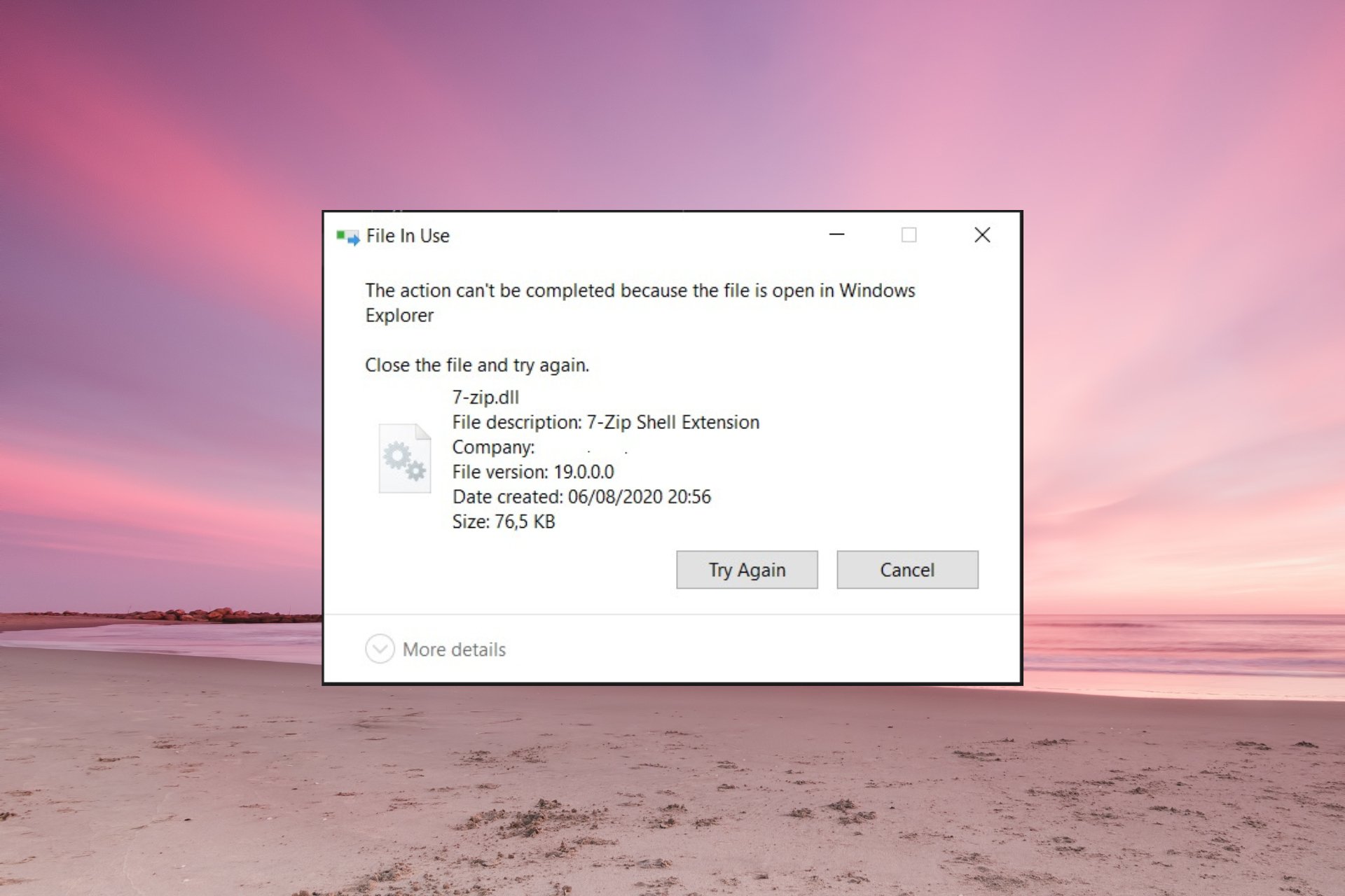 How to get rid of 7-zip.dll