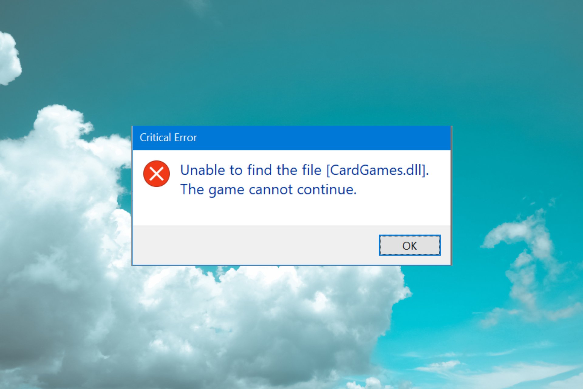 How to fix cardgames.dll error