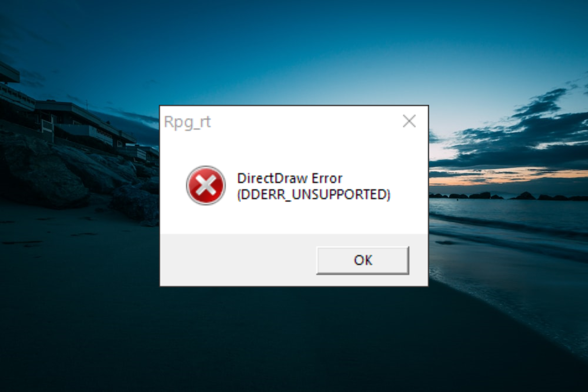 directdraw error