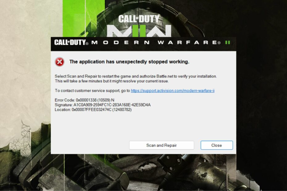 Fix: 0x00001338 Error Code Call of Duty Modern Warfare