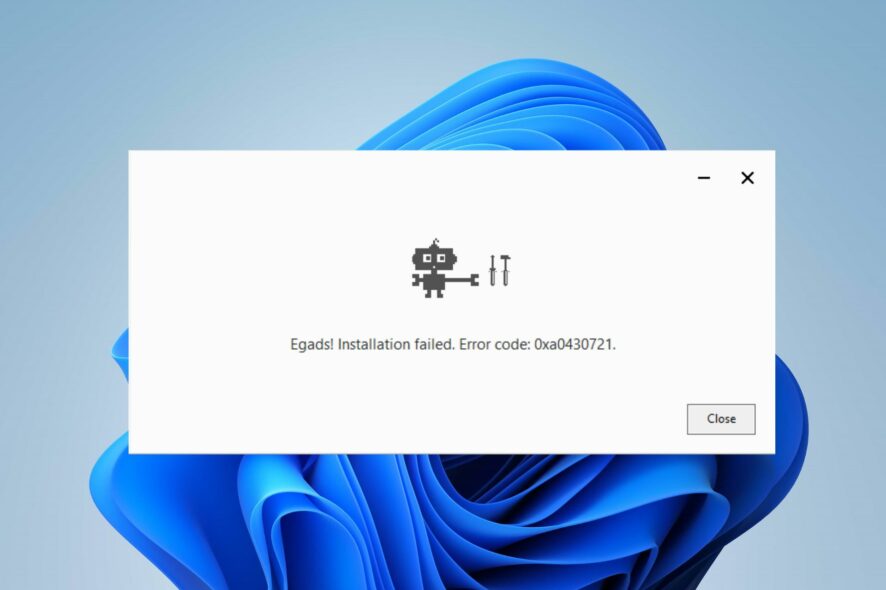 0xa0430721 Error: Unable to Install Chrome or Edge [Fix]