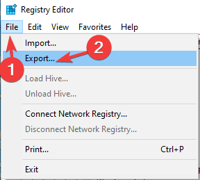 Exportieren – Datei zum Vergrößern schütteln 