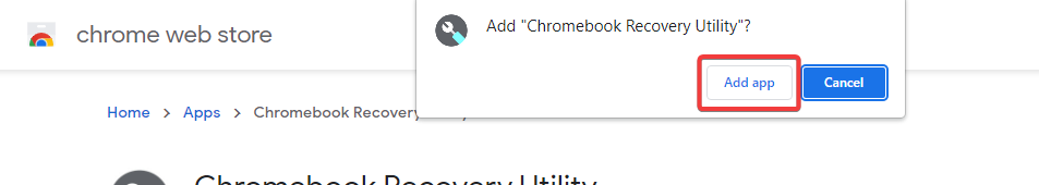 Chrome OS が見つからないか、破損しています。