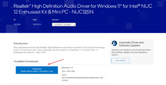 Intel High Definition Audio Driver: 64-bit & 32-bit Download For Windows 11