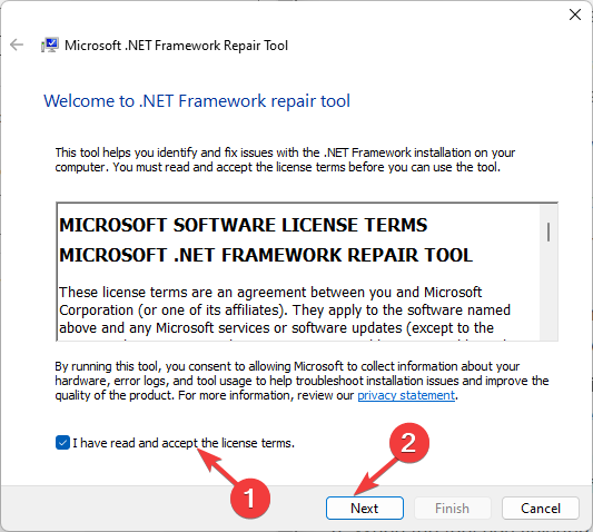 Aceept license and click Next 