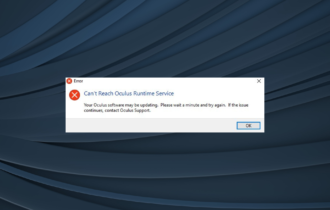 fix Oculus Runtime Service Error in Windows