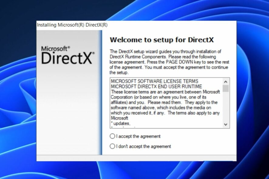 Reinstall DirectX on Windows 11