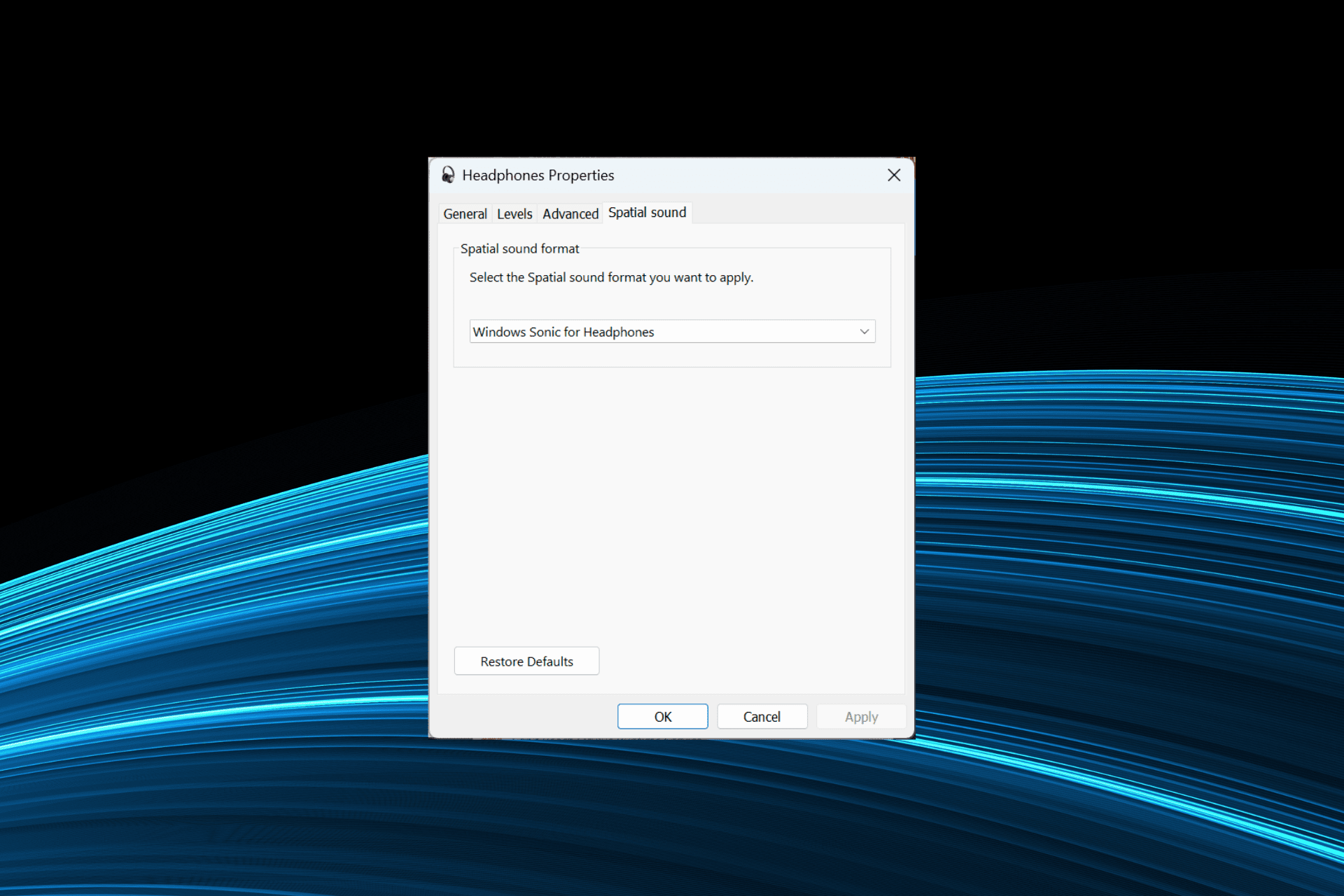 fix Spatial Sound keeps switching to Windows Sonic